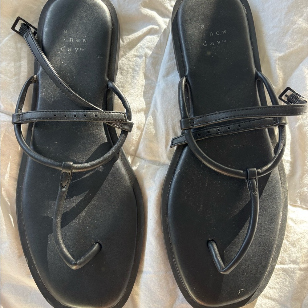 A New Day Women's Elegant Black Sandals